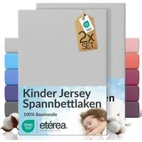 etérea Himmlische Qualität Spannbettlaken etérea Comfort Jersey 2er Set Spannbettlaken, Jersey, Gummizug: rundum, (2 Stück)