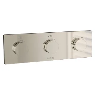KLUDI-Push, Tronic Elektronisches Unterputz-Thermostat mit Feinbauset Chrom 3830005-00
