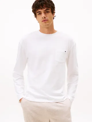 LS POCKET TEE th optic white - Gr. - L