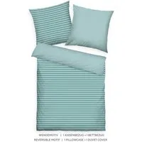 TOM TAILOR HOME Bettwäsche MEDIUM STRIPES in Gr. 135x200cm, 155x220cm oder 200x220cm, Renforcé, 2 teilig, new bedroom, mit farbigem Markenreißverschluss