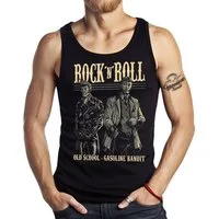 GASOLINE BANDIT® Tanktop Rockabilly Muskel-Shirt: Old School Rock'n' Roll