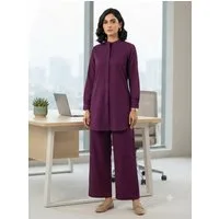 PfauGermany Langarmhemd All day Comfort Office Wear .Co-Ord set .2pcs .Hemd +Palazzo Hose