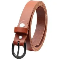 COLOGNEBELT Ledergürtel OM19-SL-Cognac MADE IN GERMANY, Cognac Kürzbar, 100 % Echtleder, Unisex