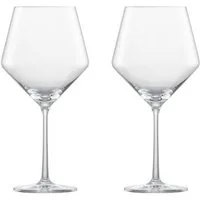 Zwiesel Glas Rotweinglas Burgunder Rotweinglas 2er-Set Pure, Glas, 690ml, Kristallglas, spülmaschinenfest