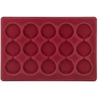 MC.Sammler Aufbewahrungsbox MC.Sammler Münztableau mit Schutzdeckel, Münzkoffer, Münzkassette, 15 Fächer - 55mm Ø