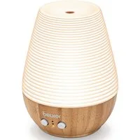 BEURER Diffuser LA 40, feine Zerstäubung von Aroma und Düften, 0,18 l Wassertank, Mit zuschaltbarem Wellnesslicht mit Farbwechsel