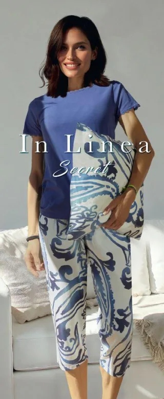 IN LINEA - Da.-Shirt eveblue - Gr. - 38
