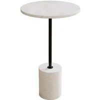 Liadomo Beistelltisch Goro, Couchtisch, Wohnzimmertisch, Marmortisch, Sofatisch (drei verschiedene Farben), massiver Marmortisch rund Ø 36 cm – für Wohnzimmer & Schlafzimmer