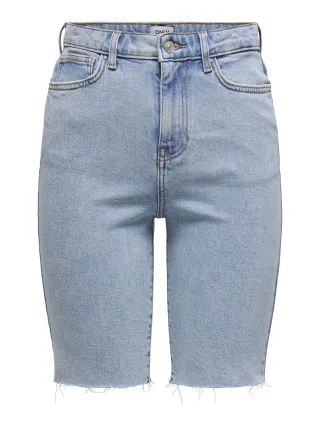 ONLY - ONLEMILY HW LONG DNM SHORTS CRO741 NOOS light blue denim - Gr. - 25
