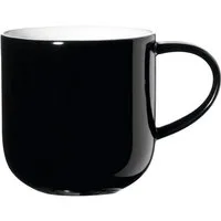 ASA SELECTION Becher COPPA Henkelbecher schwarz 0,4 l, Porzellan, Geschirr