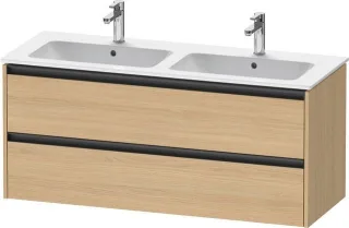 Duravit Ketho.2 Waschtischunterbau wandhängend Natur Eiche Matt 1280x480x550 mm - K25266030300000 K25266030300000