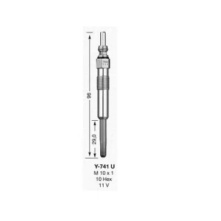 NGK Gl?hkerze 6943 Audi Chrysler Ford Jeep Opel Seat Skoda VW