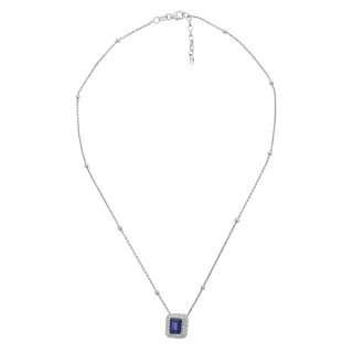 Orphelia 'Jackie' Damenkette mit Anhänger aus 925er Sterlingsilber – Silber ZH-7237/SA