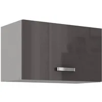 Küchen-Preisbombe Hängeschrank 60 cm Küche Bianca Grey Grau Hochglanz Küchenzeile Küchenblock