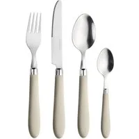 PINTINOX Besteck-Set Daisy 0 (24-tlg), 6 Personen, Edelstahl 18/0, Kunststoff, mit farbigem Kunststoffgriff