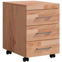 OTTO home Rollcontainer Logo, mit 3 Schubladen, melaminbeschichtete und massive Holzelemente