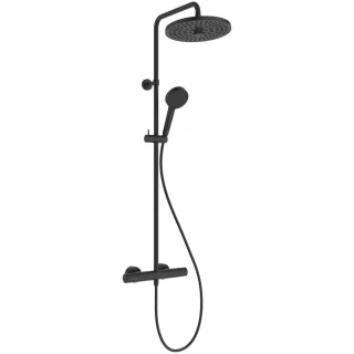 Ideal Standard Duschsystem Ceratherm T25+ Kopfbrause rund 8l/min Silk Black, A8478XG A8478XG