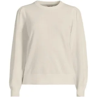 Kaschmirpullover mit Puffärmeln für Damen in Plus-Größe, Damen, size: plus, Elfenbein, Kaschmir, by Lands' End