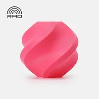 Bambu Lab Filament Bambu Lab PLA Basic Filament mit Spule 1kg Heißes Pink, Glatte Oberflächentextur