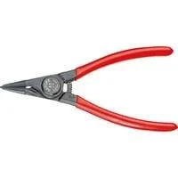 Montagezange, Form A, gerade, 10mm-25mm, Sicherungsring-Zange rot/schwarz, für Außen-Sicherungsringe