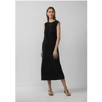 s.Oliver Midikleid Kleid Gestreiftes Kleid im Relaxed Fit mit überschnittenen Schultern