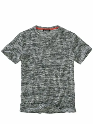 Mey & Edlich Herren Flimmerkasten-T-Shirt Schwarz 60 % Baumwolle, 40 % Polyester