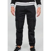 Alpha Industries Cargohose Jet Pant mit seitlichen Cargotaschen und Kordelzug am Beinabschluss