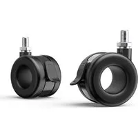 FITUEYES Lenkrolle 4er Set, M8 Gewinde mit Feststellbremse, 360° drehbar, Tragkraft bis 80 kg