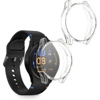 kwmobile Smartwatch-Hülle 2x Silikon Hülle für Samsung Galaxy Watch FE 40mm, Schutzhülle Fullbody Display Cover Set aus Silikon