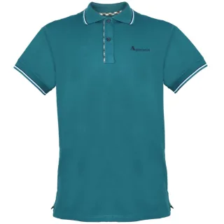 Aquascutum Grünes Poloshirt mit Spitzenkragen