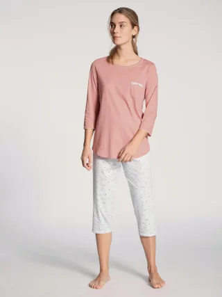 CALIDA - DAMEN Pyjama 3/4 rose bud - Gr. - L