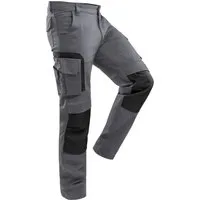 Qualitex Workwear Arbeitsbundhose Arbeitshose Herren Stretch – Slim Fit Cargo Hose mit Taschen (1-tlg) Bequeme Arbeitshose Herren Stretch für Job & Alltag mit Komfort