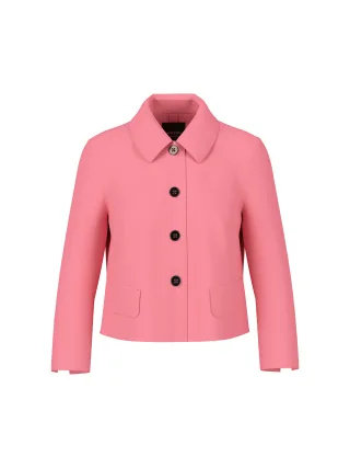 Marc Cain Additions - Kurze Jacke mit Kentkragen bright candy pink - Gr. - 36