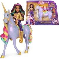 Spin Master Anziehpuppe Unicorn Academy - Interactive Rainbow Light-Up Wildstar & Sophia (Set), mit Licht- & Soundeffekt