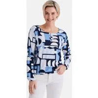 STOOKER WOMEN Langarmshirt CALLA Print Langarmshirt Regular Fit Blusen-Shirt mit grafischem Print für Damen