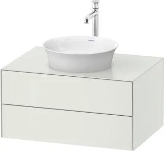 Duravit White Tulip Konsolenwaschtischunterbau wandhängend Weiß Seidenmatt 800x550x408 mm - WT498503 WT4985036360010