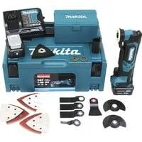Akku-Multifunktions-Werkzeug TM30DSMJX5, 12 Volt blau/schwarz, 2x Li-Ionen-Akku 4,0Ah, im MAKPAC Gr.2