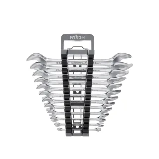Wiha Doppelmaul-Gabelschlüssel Set 12-teilges Set in Halter - 44753