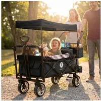 miweba Bollerwagen faltbar Transportkarre Handwagen Bollerwagen MB-20 (Bollerwagen klappbar, Kinderwagen, Handwagen, Transportwagen, 1-tlg., faltbarer Bollerwagen, Bollerwagen für Kinder), faltbarer Bollerwagen, Handwagen, Transportwagen