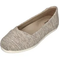 TOMS ALPARGATA BALLET Ballerina Fog Textured Melange