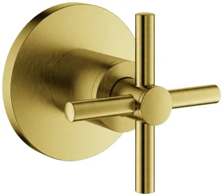 GROHE Unterputz-Ventil-Oberbau Atrio 29396 Kreuz-Griff cool sunrise gebürstet, 29396GN0 29396GN0