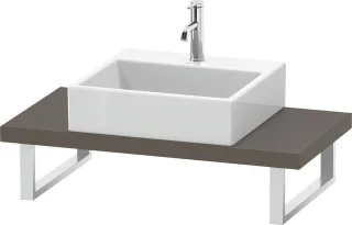 Duravit L-Cube Konsole Flanell Grau Seidenmatt 800x480x45 mm - LC100C09090 LC100C09090