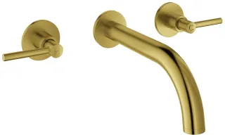 GROHE 3-Loch Waschtischarmatur Atrio 20662 FMS Hebelgriff cool sunrise gebürstet, 20662GN0 20662GN0