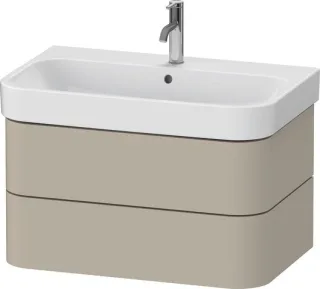 Duravit Happy D.2 Plus Waschtischunterbau wandhängend Taupe Seidenmatt 775x490x415 mm - HP4387060600 HP4387060600000