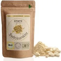 SPINTZ Bio Bockshornklee Kapseln 420 Stk 2 x 2 Kapseln (2,2 g Bockshornklee Pulver) täglich mit ausreichend Flüssigkeit einnehmen, 1 er 420 St., 283.5 g