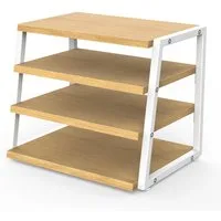 Fenge Schreibtischaufsatz 4- stöckiger Dokumentenhalter, Metallrahmen, für die Schreibtischorganisation, Bürobedarf, Akten