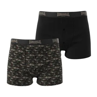 Lonsdale - Boxershorts für Herren (2er-Pack) (Tarngrün/Khakigrün)