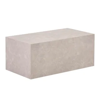 Home Deluxe Couchtisch, Beige, Holzwerkstoff, Textil, 95x40x50 cm, Wohnzimmer, Wohnzimmertische, Couchtische