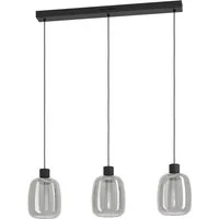 EGLO Hängeleuchte MOLOCHIO-Z Pendellampe - Stahl - LED - 3X3,7W - IP20, Bluetooth, CCT - über Fernbedienung, Dimmfunktion, Farbwechsel, Memoryfunktion, Nachtlichtfunktion, RGB, Weckerfunktion, dimmbar über Fernbedienung, mehrere Helligkeitsstufen, LE