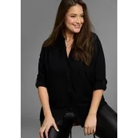 Laura Scott CURVE Longbluse Große Größen im Tunika Stil aus weicher Viskose